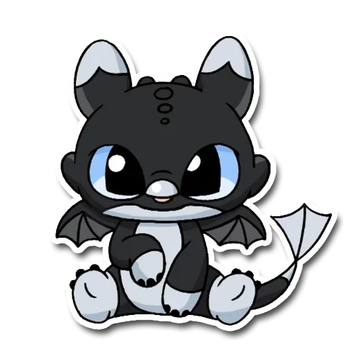 chibi, día fury chibi, dragón chibi toothless, inesperado sin noche furia, colorear furia sin dientes sin dientes