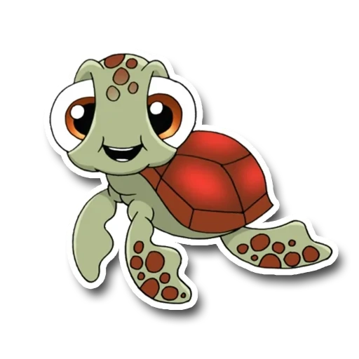 nemo turtle, die schildkröte ist süß, nemo turtles, meeresschildkröte, cartoon cartoon nemo