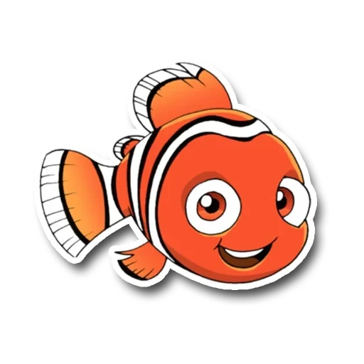 nemo, pez nemo, pez nemo, fish nemo vector, el pez es naranja nemo