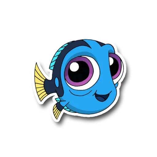 dory, tiere, dory fish, little dory drawing