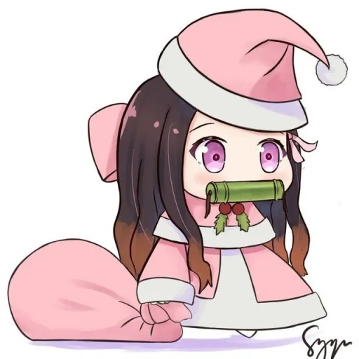 аниме милые, padoru незуко, падору недзуко, персонажи аниме, аниме милые рисунки