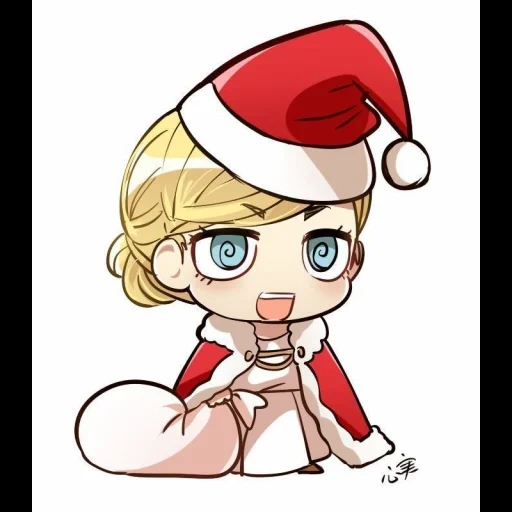 chibi anime, дисней аниме, padoru padoru, аниме рождество, персонажи аниме