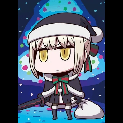 аниме, аниме чиби, смешные аниме, padoru нацуки, сейбер альтер чиби