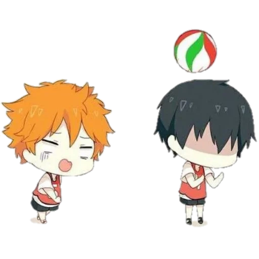 кагеяма чиби, хината шоё чиби, чиби haikyuu tobio, аниме волейбол чиби, хината кагеяма чиби