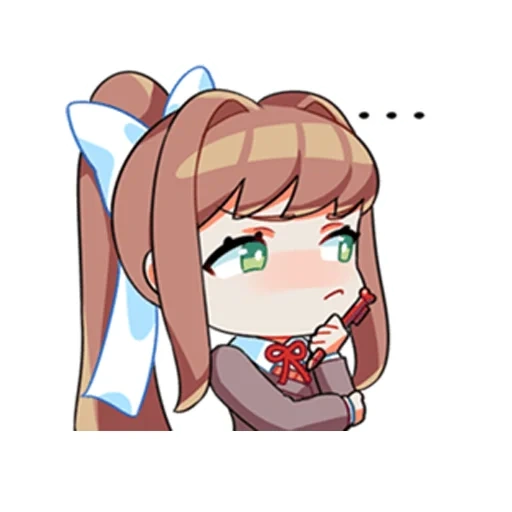 doki doki, ddlk monica, chibi monica, monica doki doki, monica doki doki literature club