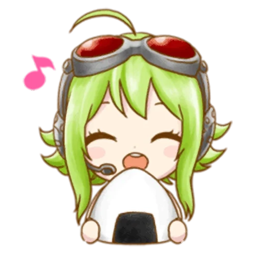 gumi, there are a lot of hum, anime selection, vocaloid gumi chibi, gumi vocalooid sprite