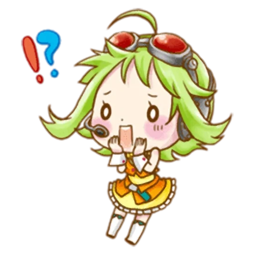 gumi, gumi vocaloid, a selection of anime, vocaloid gumi chibi, chibi vocaloids gumi