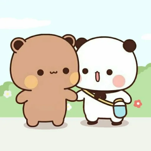 kawaii, orso carino, panda è cara, i disegni sono carini, disegno carino