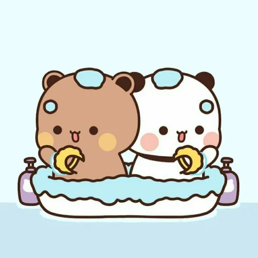 lait moka, les dessins sont mignons, les animaux sont mignons, milk moka bear, milk moka bear ice cream