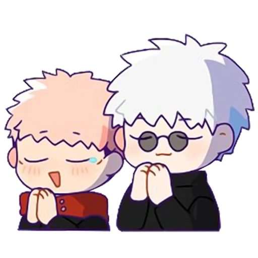 telegram stickers jujutsu kaisen, stickers, stickers telegram, emodi stickers, set of stickers