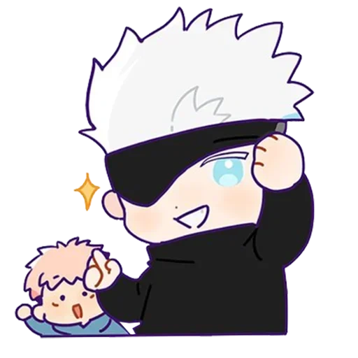 stiker telegram, jujutsu kaisen, stiker telegram jujutsu kaisen, jujutsu, doji chibi