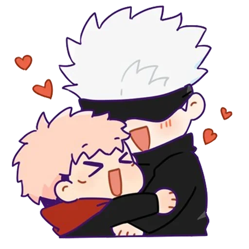 telegram stickers jujutsu kaisen, stickers kakashi, characters anime, dojo satoru chibi