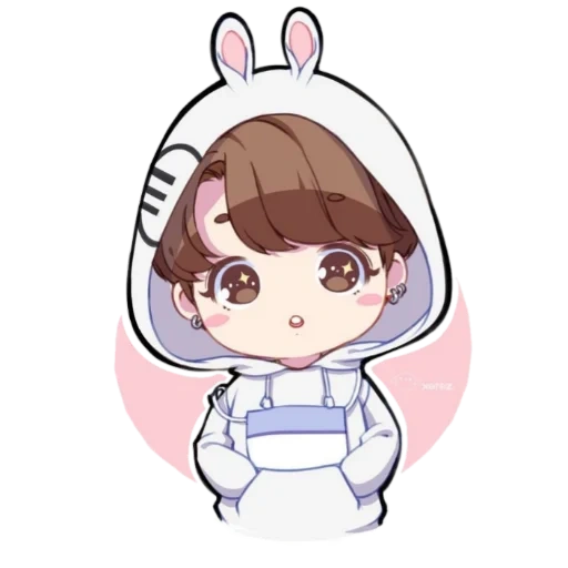 chibi bts, chibi bts, chibi lucu, jung jungkook, gambar chibi yang lucu