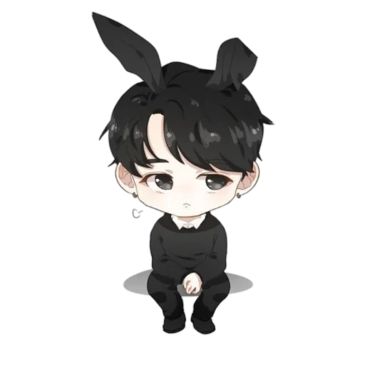 chibi bts, jung jungkook, jungkook chibi, chibi bts chonguk, jung jungkook chibi