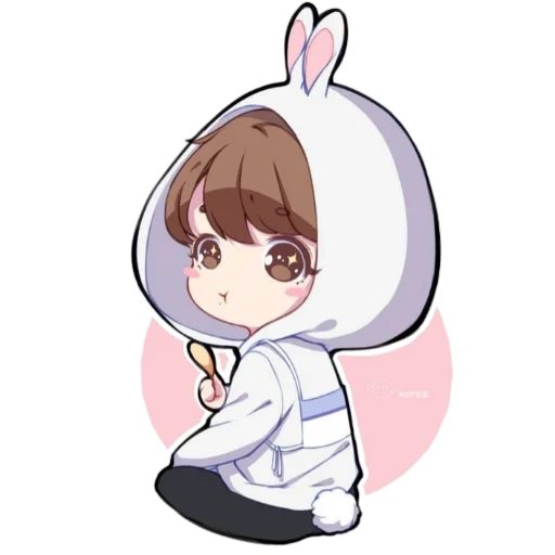 chibi bts, jung jungkook, chibi chonguk, bts chibi gnomi, chibi bts chonguk