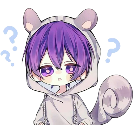 chibi kun, anime cute, shima utaite, anime kawai kun chibi, characters with violet hair anime