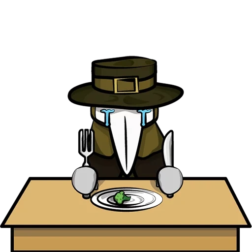 plague doctor, plague doctor, the objects of the table, plague doctor emoji copy