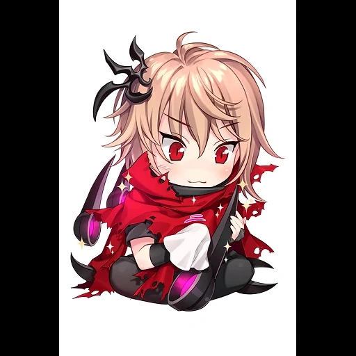 anime chibi, seni animasi, anime girl, karakter anime, iman chibi astolf