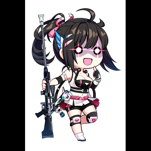 chibi, anime, sigure chibi, anime charaktere, mädchen frontline chibi