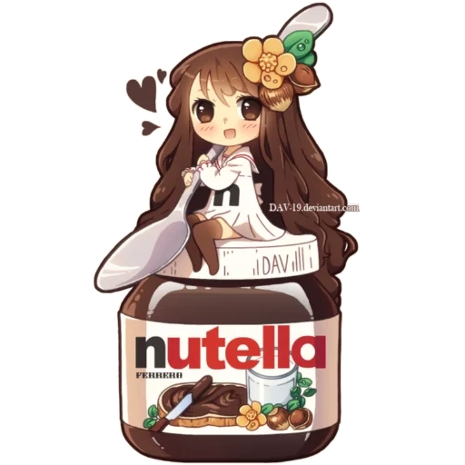nutella 180 gr, dessin nutella, fille nutella, dessin nutella, nutella est une personne