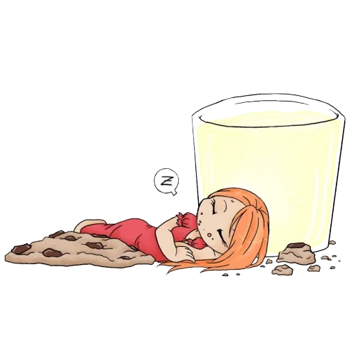 cangkir, manusia, gadis, ilustrasi, bubble tea dislings cute