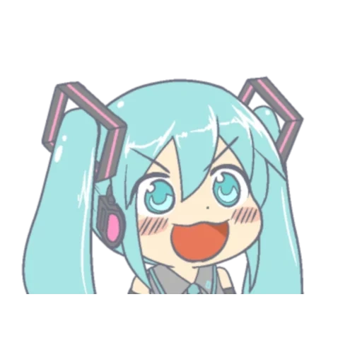 animation, miku animation, hatsune mihisa, cartoon character, anime hatsune miku chibi