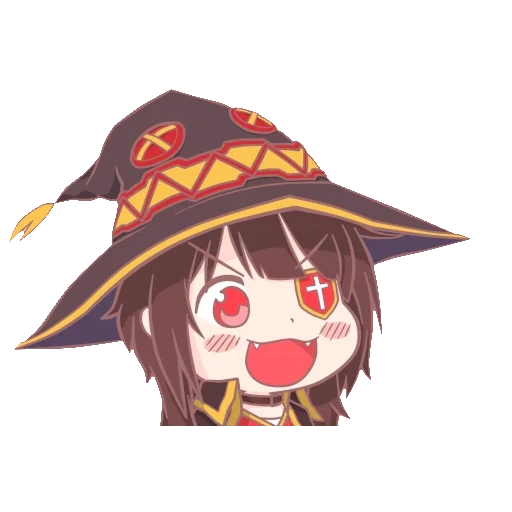 megumin, мегумин чиби, мегумин чибик, мегумин ахегао, аниме коносуба мегумин