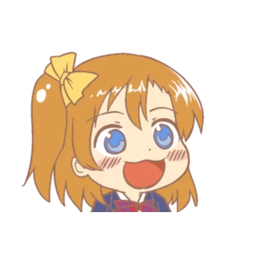 chibi, anime chibi, meme di chibi anime, chika è lo stesso, honoka kosaka chibi