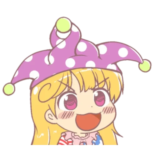 chibi, chibi anime, 02 chibi meme, gyate gyate touhou, clownpiece touhou zauberkarten