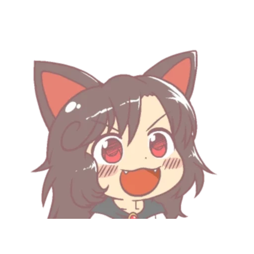 anime kawai, ohayu asuka, inuchi mi fuzi, reimu hakurei chibi, anime gyate gyate ohayou