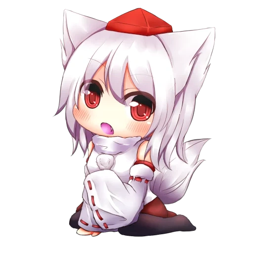 мини аниме, momiji inubashiri, момидзи инубашири awoo, момидзи инубашири чиби, момидзи инубашири маленькая