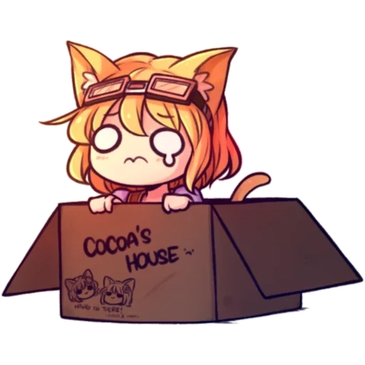 anime neko, kinako neko, anime lolibox, rabi ribi cocoa, pola anime yang lucu