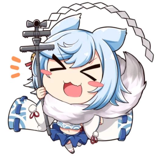 chibi, chibi anime, genshin impact, fubuki azur lane, gen wirkend chibi