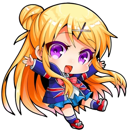 chibi, mangue rouge, chibi anime, nakiri irene chibi