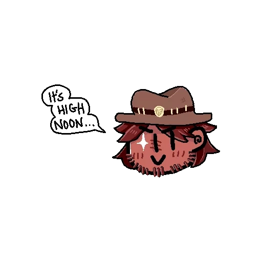 mccree, mccree, mccree chibi, chapeau de cowboy, ronald mccree