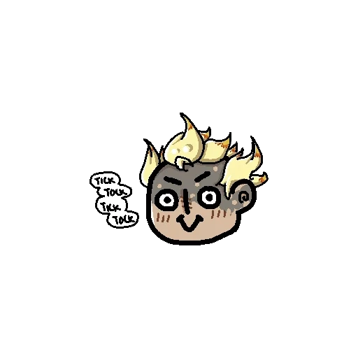 animação, junkrat, arte chibi, junkrat overwatch, 180cm asta trevo preto