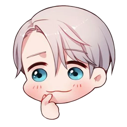 picture, anime ideas, victor nikiforov, victor nikiforov chibi, kawai victor nikiforov