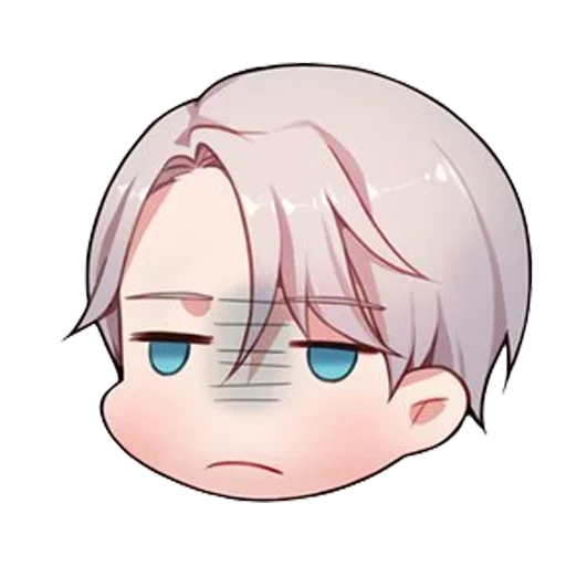 la parete rossa, la figura, personaggio di anime, pattern carini anime, viktor nikiforov chibi