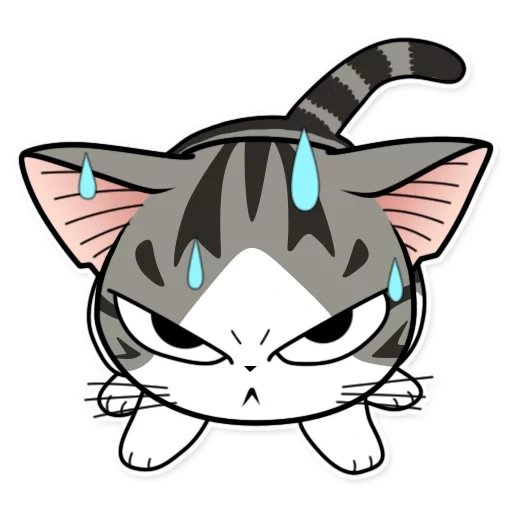 gato chiy, gato anime, animação de gato, gatinho anime malvado, gato malvado anime