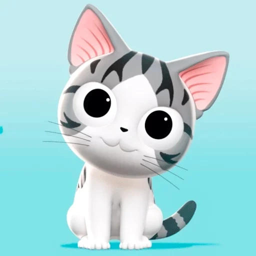 gatto, cat chiy, kitten chi, anime caro casa, cute house chiy 3d