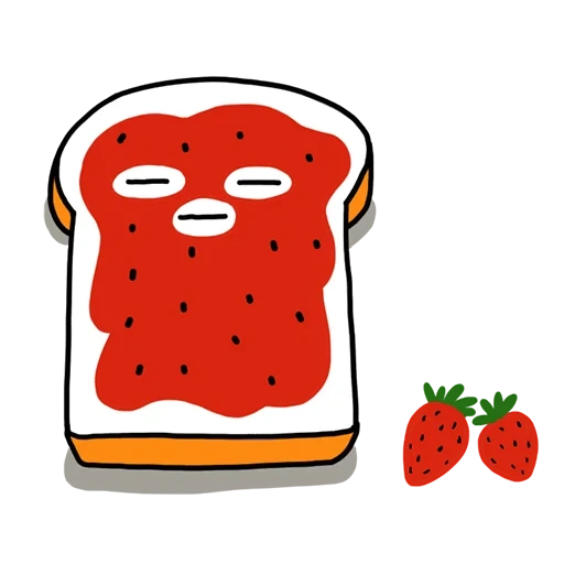 fraise, anti pomme, fraises rouges, fraises de dessins animés, comite de dessin animé de fraise