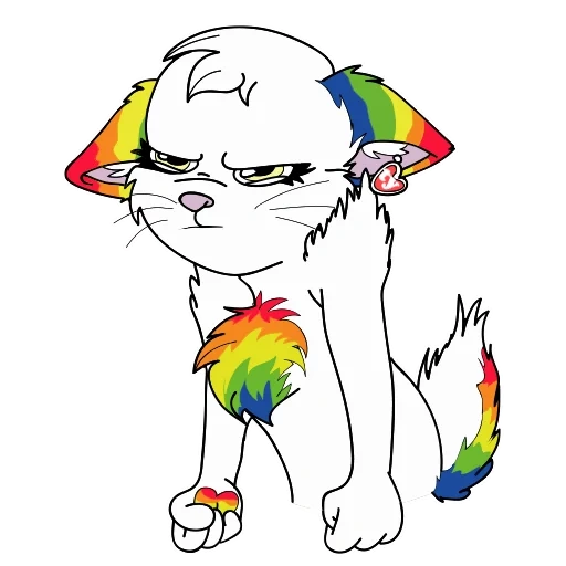 gato, gente, arco iris, arte de amino, fry lgbt