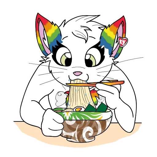 gatto, anime, gatto irlandese, unicat gatt, gilda/arcobaleno