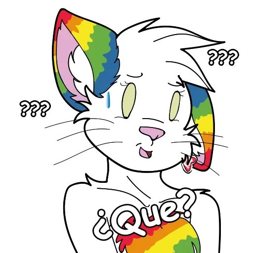 cat, anime, cats, human, furri rainbow