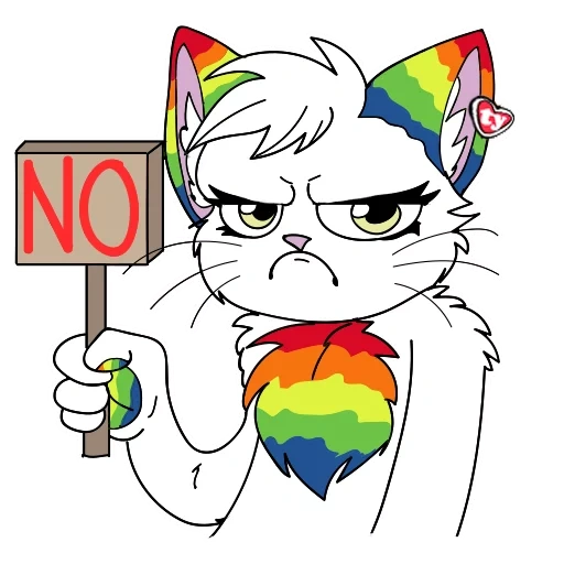 cat, anime, rainbow cat, the cat is rainbow, rainbow cat