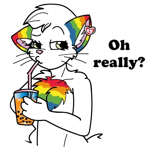 gato, animación, lapfox, gente, diosa de venganza lgbt