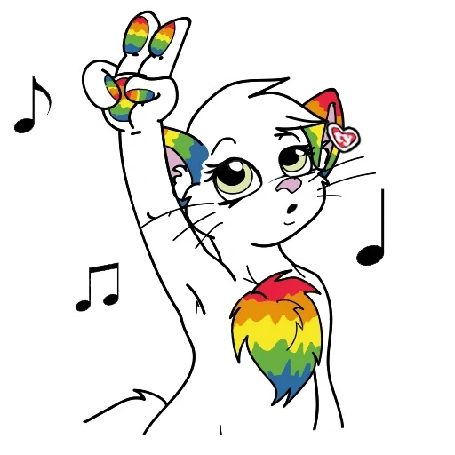 animación, arco iris, arte de amino, gato arcoiris, plotter de unicornio de foca