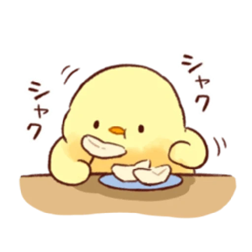 picture, cute drawings, the animals are cute, kavai chicken, soft and cute chick