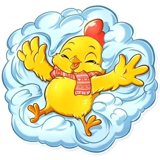 pollo, chick, buenas noches, ilustraciones de ciumac