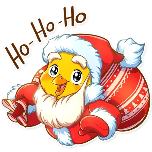 хо хо, цыпленок, ho ho ho, новогодние, новогодние мультяшные персонажи